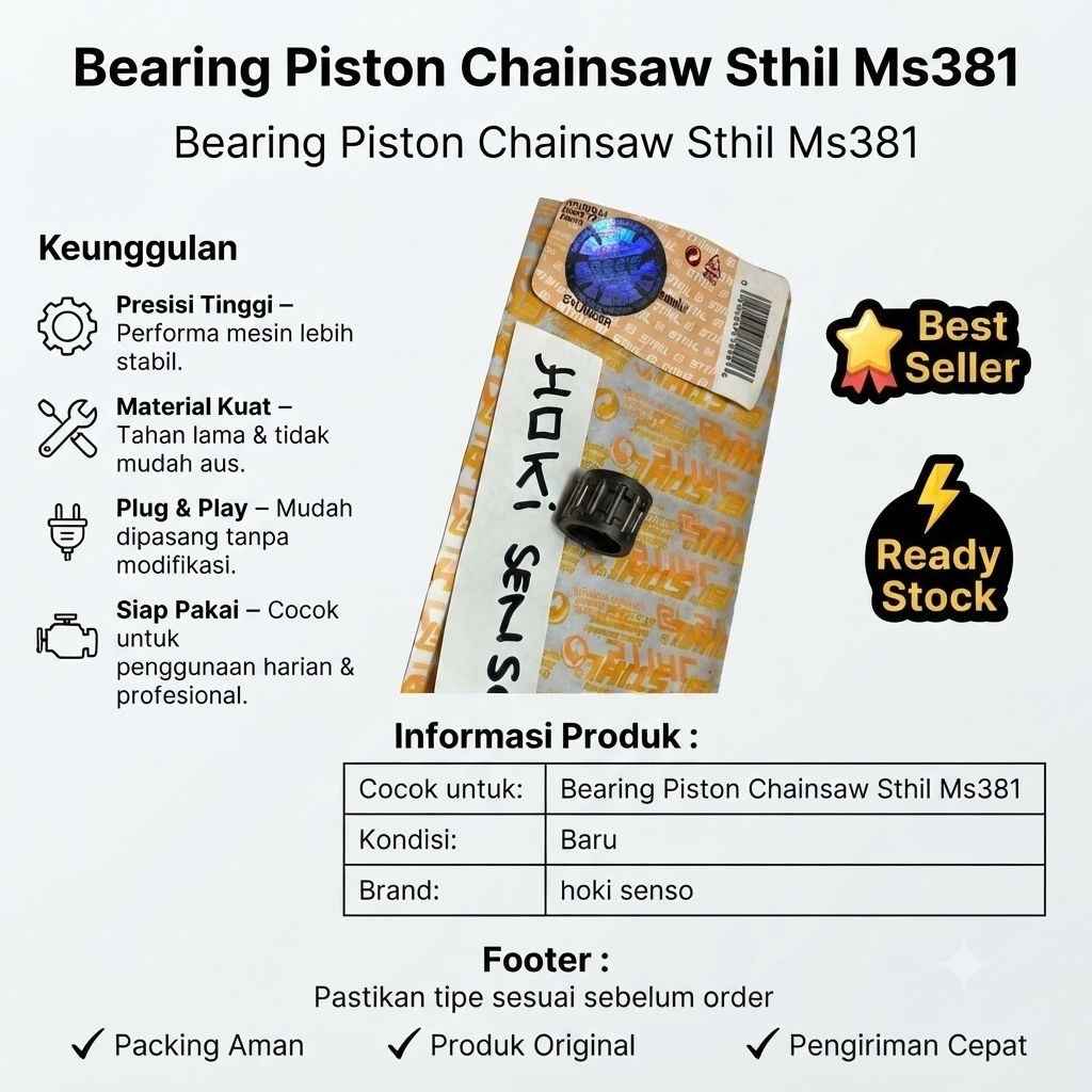 bearing piston chainsaw stihl ms381