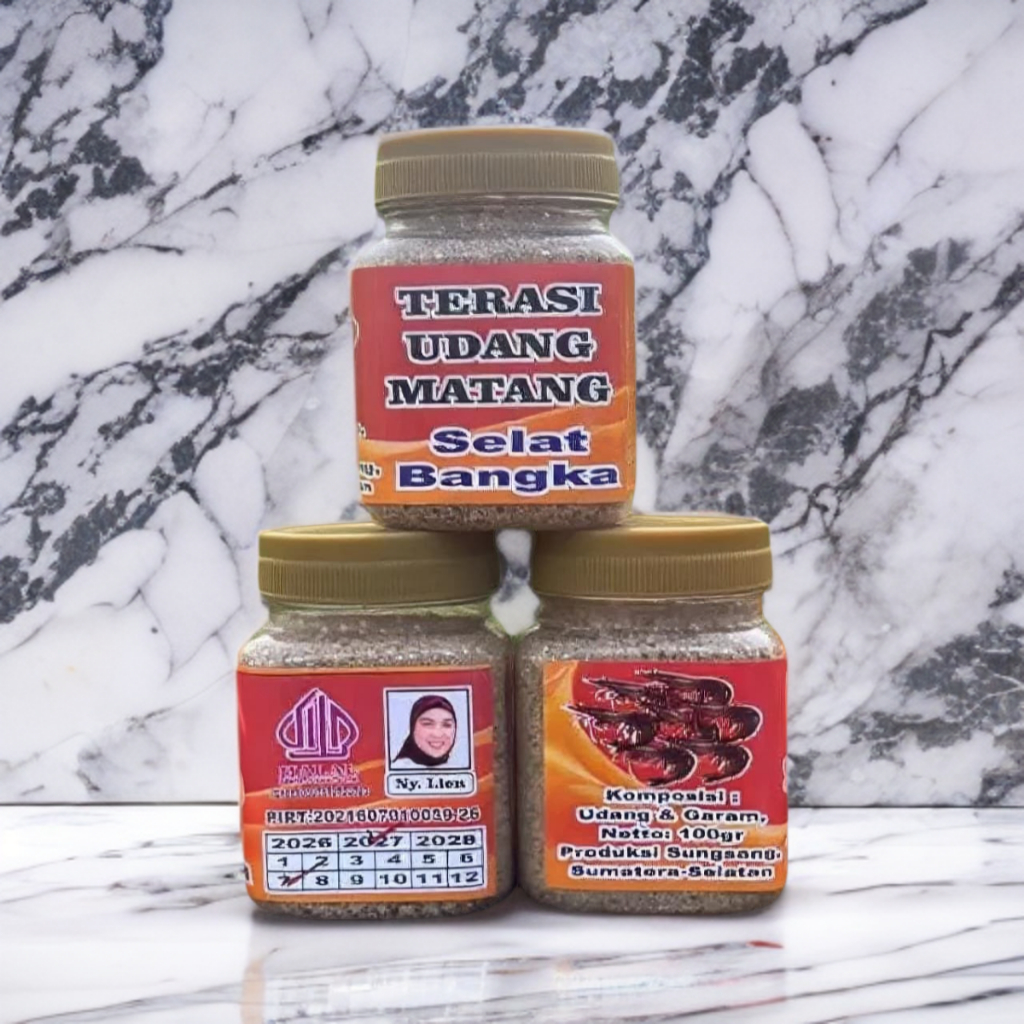 Terasi Bubuk Khas Bangka Premium 300gr | Isi 3 Kemasan @100gr | Bumbu Dapur Serbaguna