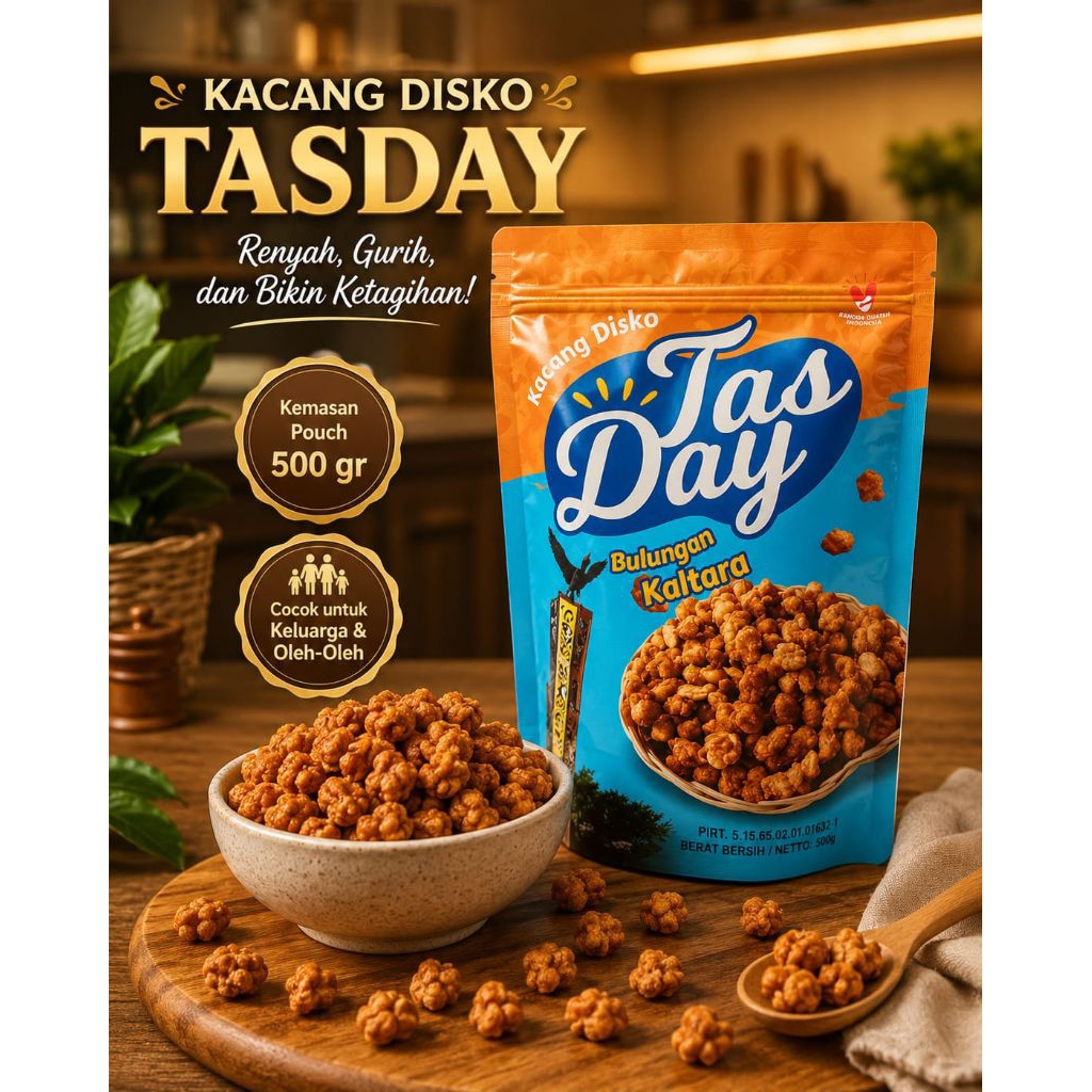Kacang Disko Kemasan 500gr