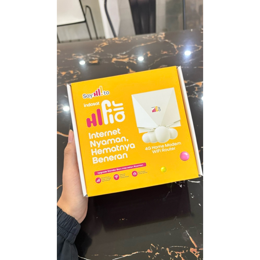 Indosat HiFi Air ZTE K12 4G Home Modem WiFi Router Original Baru Segel