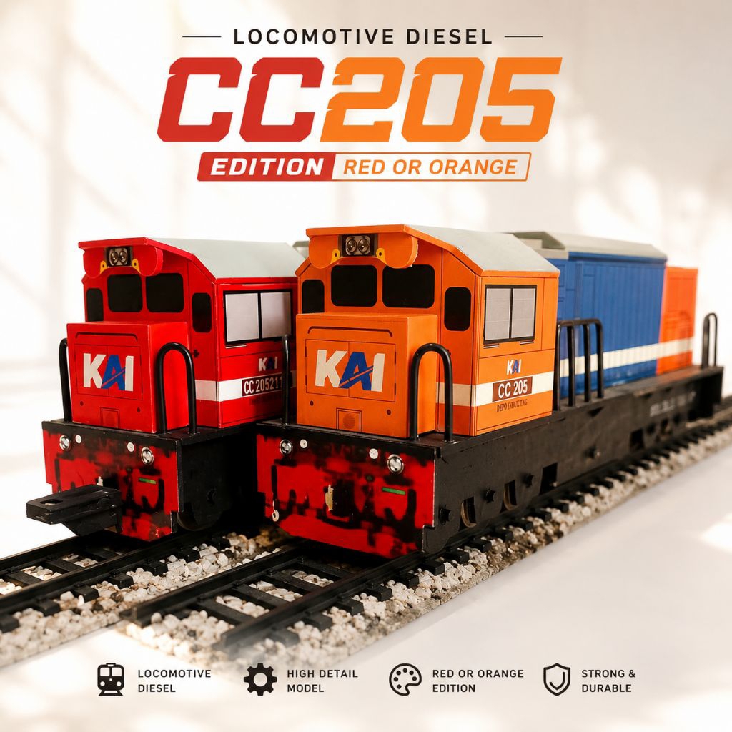 Miniatur Kereta Api CC205 Terbaru