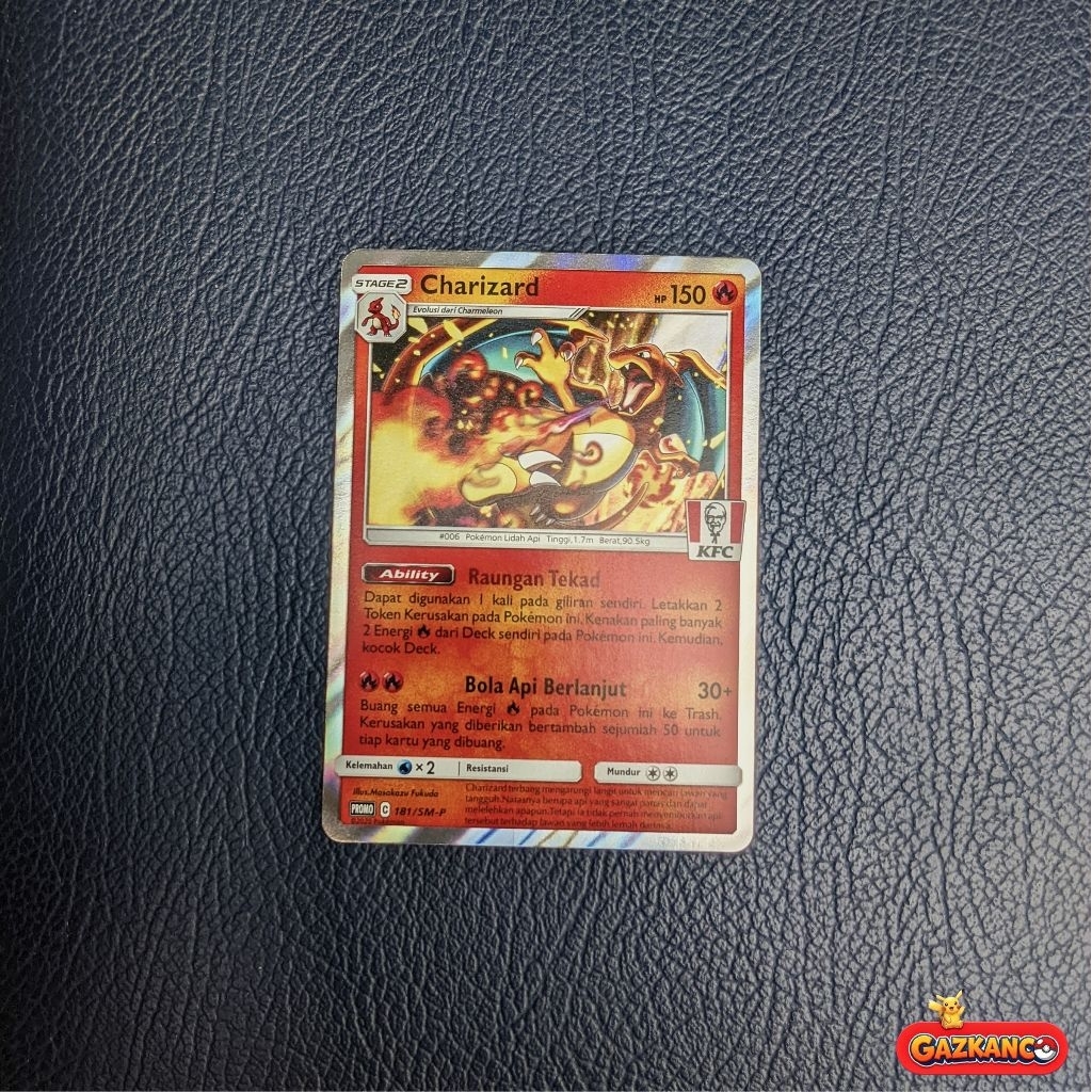 Charizard 181/SM-P Holo - KFC Indonesia Exclusive Promo Pokémon TCG Indonesia