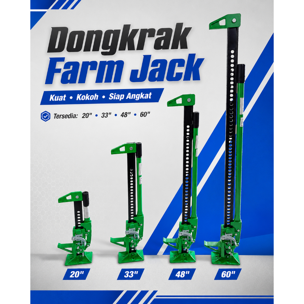 Farm Base Dongkrak Lift Jack Farm Jack 3 Ton - jack base 20"Inch,  33" Inch, 48" Inch, 60" Inch