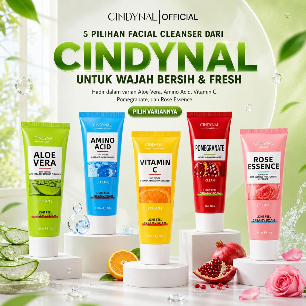 CINDYNAL Sabun Cuci Muka Facial Foam 100g