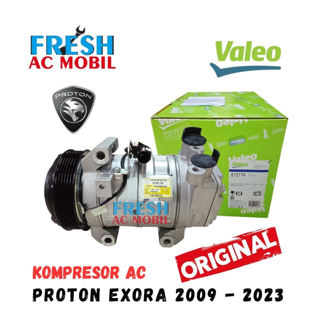 KOMPRESOR AC PROTON EXORA 2009 s/d 2023 ORIGINAL VALEO COMPRESOR AC PROTON EXORA ORIGINAL VALEO