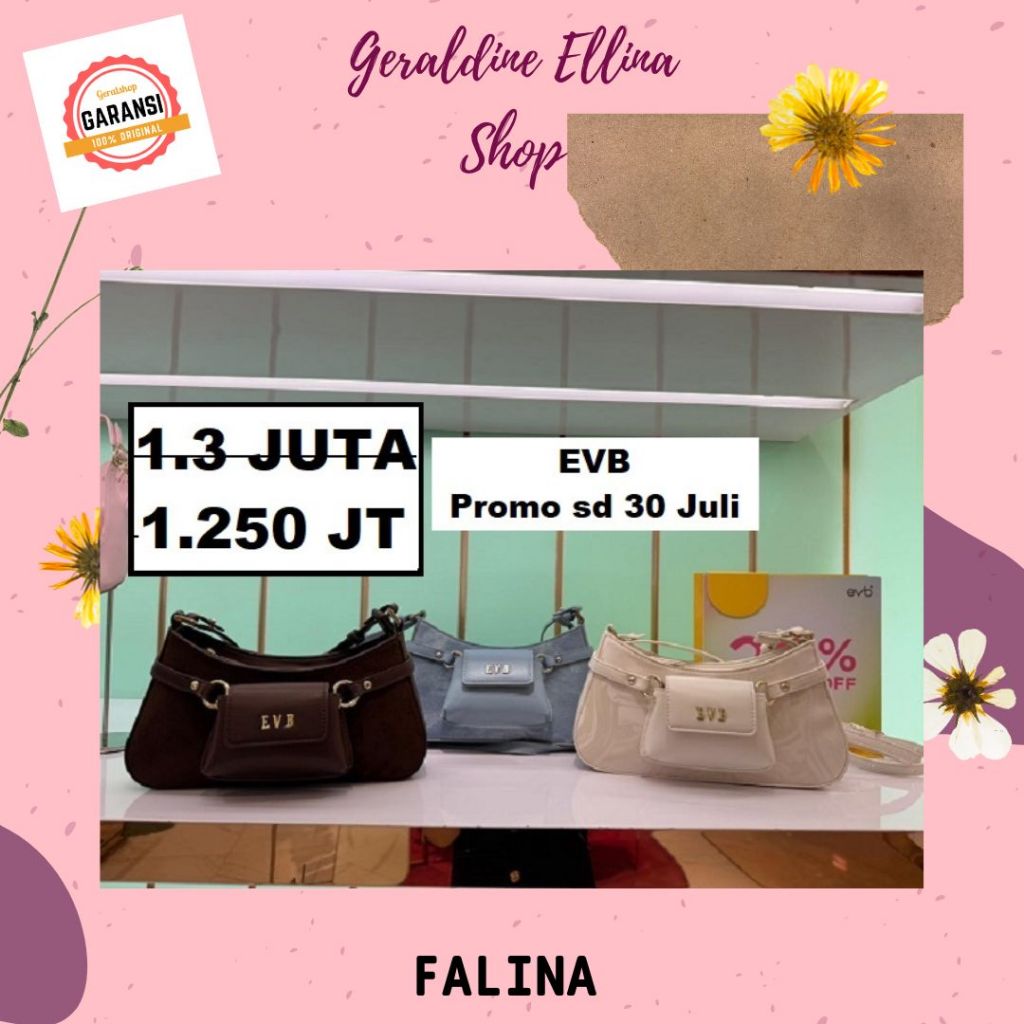 Tas EVB wanita 100% original seri FALINA