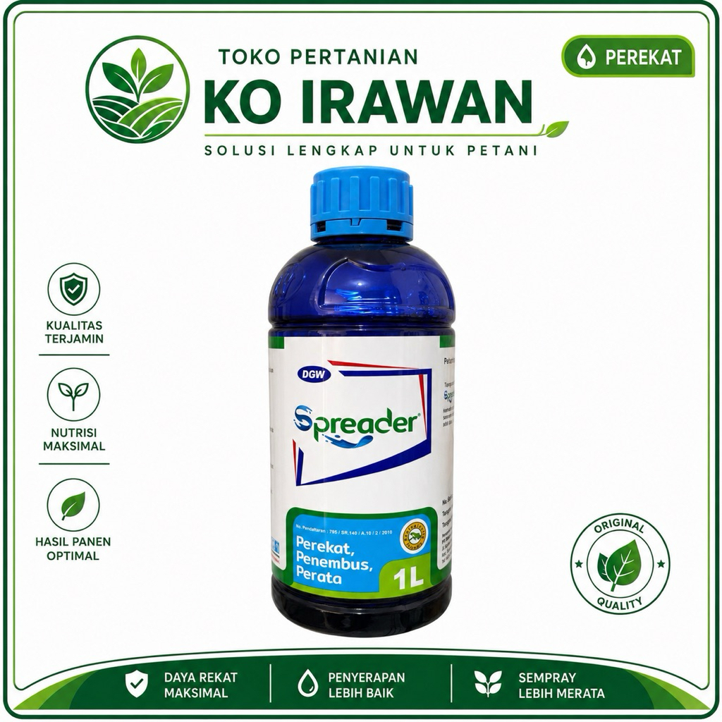 Perekat Spreader 1 L | Pestisida Perekat Penembus Perata Original DGW | Mudah Diaplikasikan & Cocok 
