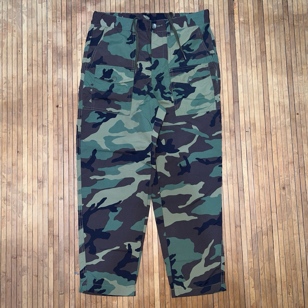 GU By UNIQLO MULTIPOCKET ARMY MILITARY OG 107 M65 NYLON CARPENTER FATIGUE UTILITY PANTS