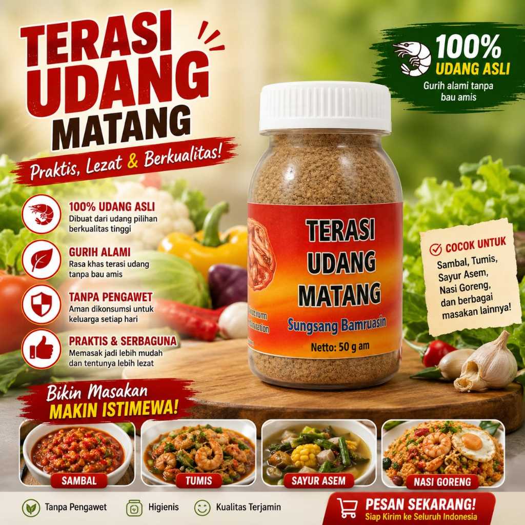 Terasi udang matang terasi matang terasi asli Bangka terasi selat bangka