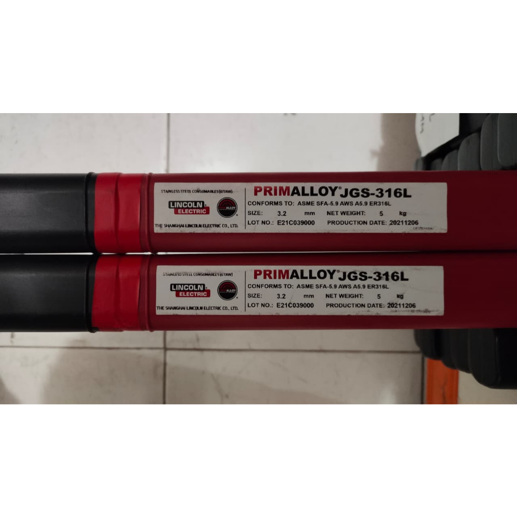 Kawat Las Lincoln Primalloy JGS-316L (ER316L) Stainless Steel