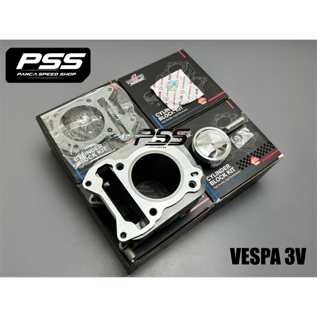 BLOK SEHER MOTO 1 VESPA SPRINT 3V IGET UK 63 DAN 66 PISTON FORGED
