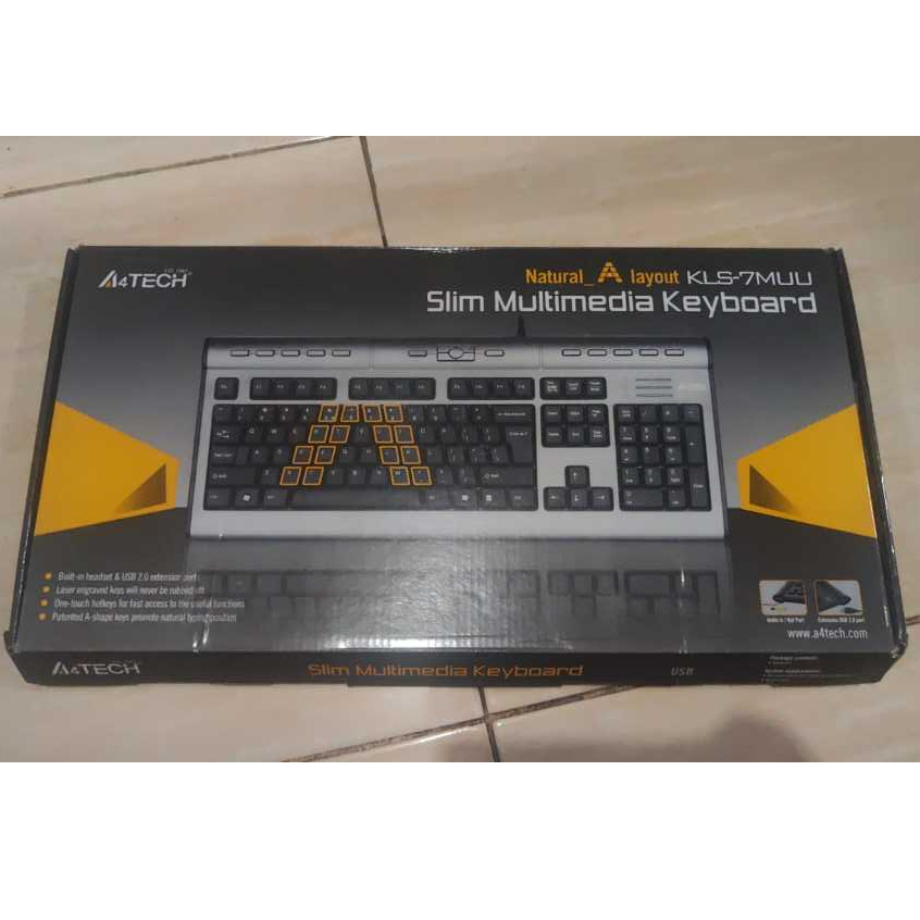 A4Tech Keyboard Gaming Multimedia KLS7MUU Usb cable - wired