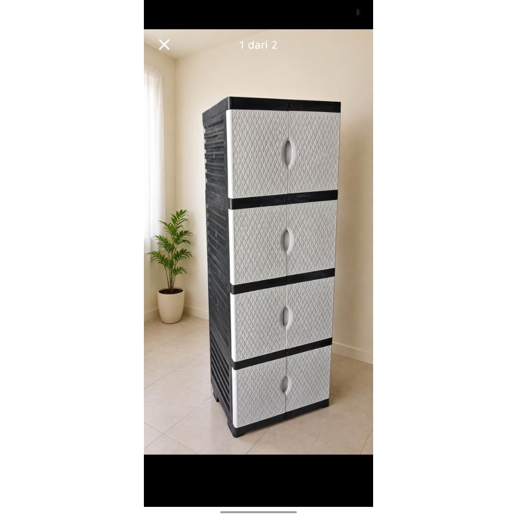 LEMARI PLASTIK PXTON 4 SUSUN