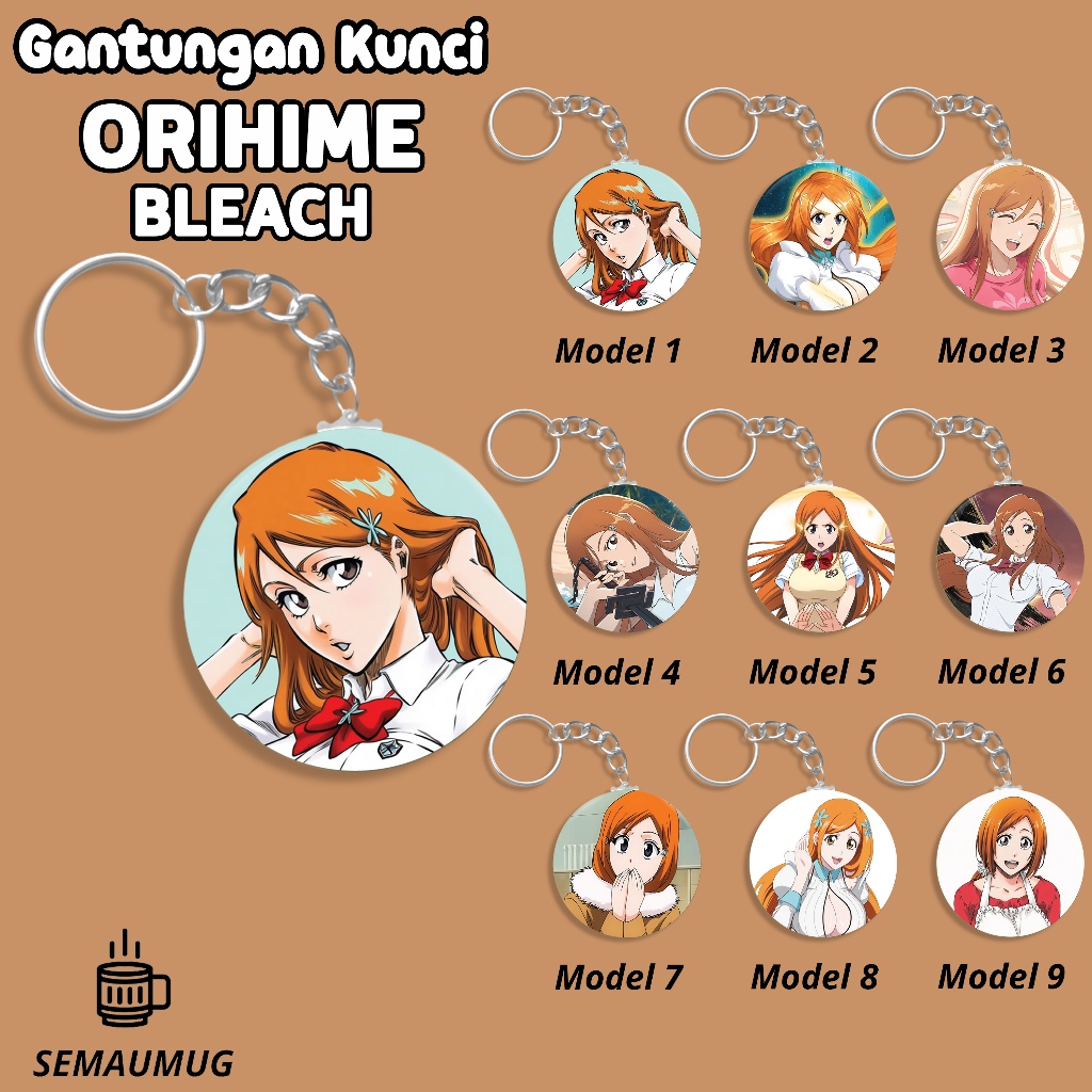 GANTUNGAN KUNCI ORIHIME INOUE BLEACH KADO ANIME LUCU CUSTOM SEMAUMUG