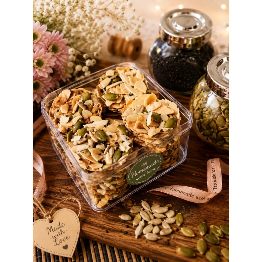 caramel seed cookies / health cookies/cookies sehat/florenta