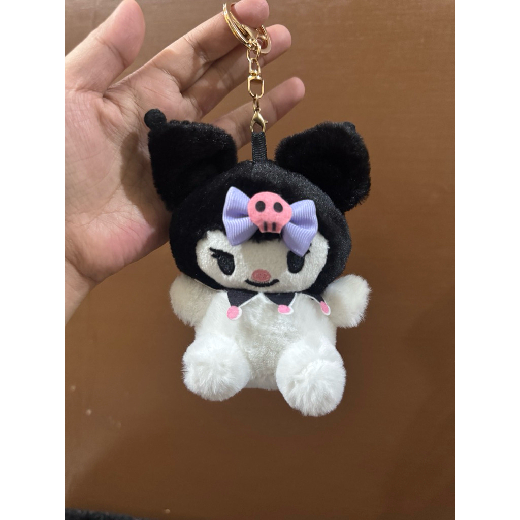 Boneka Gantungan Kunci Karakter Kuromi Lucu size 12cm / Boneka Gantungan Kunci Kuromi / Boneka Kurom