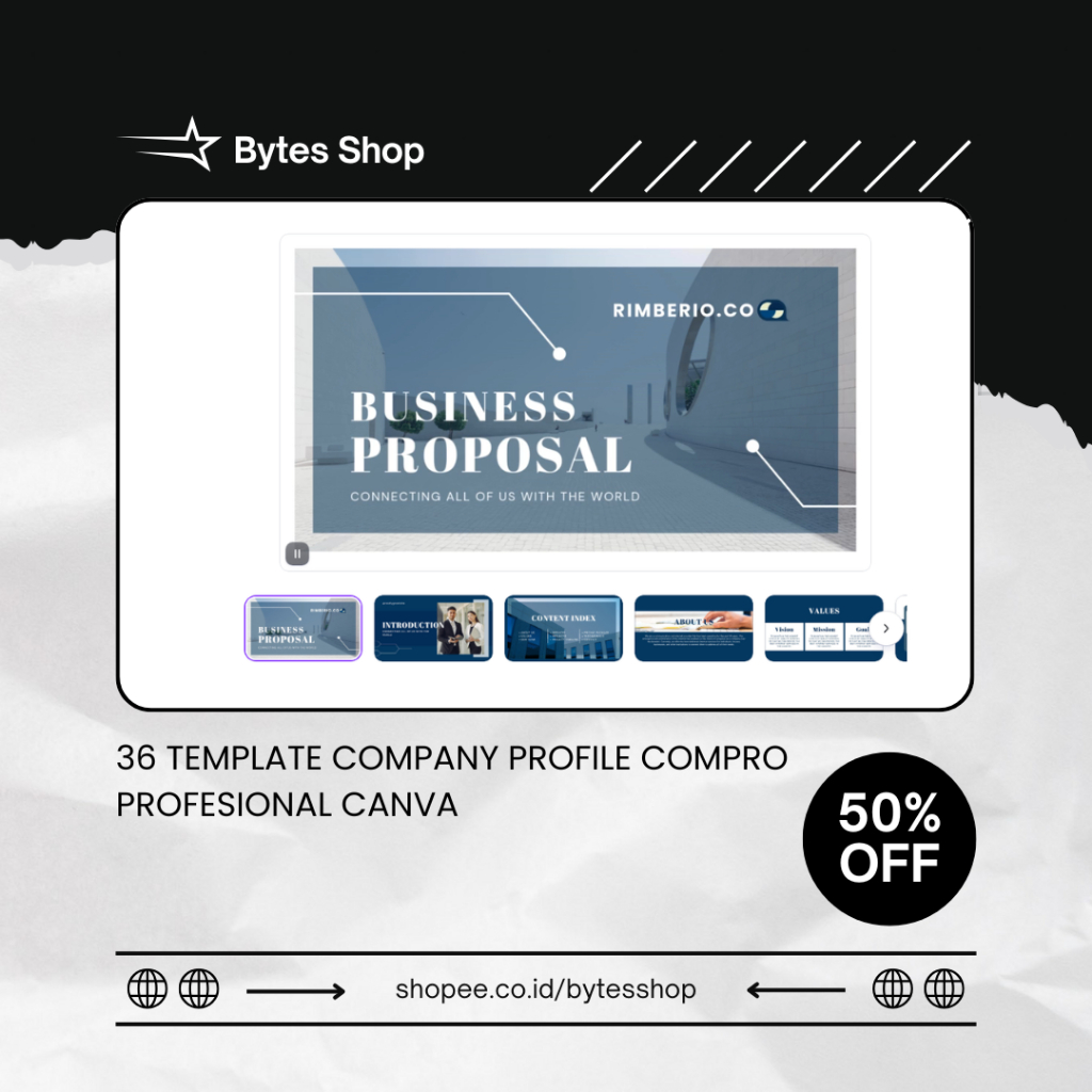 36 Template Company Profile Compro Profesional Canva