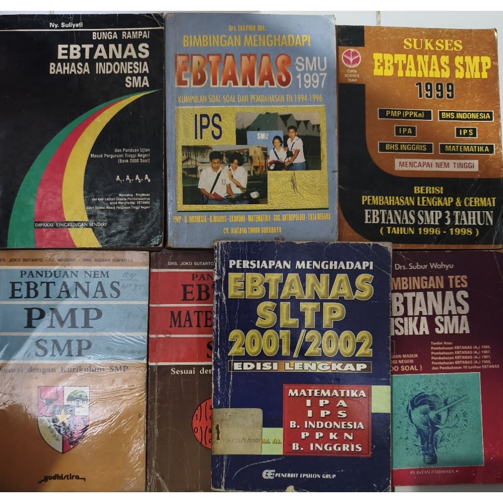 BUKU BIMBINGAN TES EBTANAS FISIKA/PERSIAPAN EBTANAS/PANDUAN NEM EBTANAS MATEMATIKA/SUKSES EBTANAS/BI