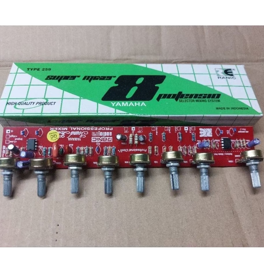 Kit Super Mixer 8 Potensio Yamaha 259 / Kit Mixer 8 Potensio Lengkap