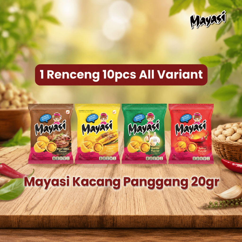 Mayasi kacang panggang 20gr 1 Renceng