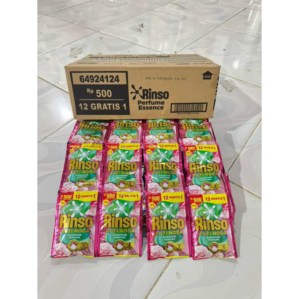 PROMO Rinso Cair 500an isi 104 sachet (1 dus) | Random