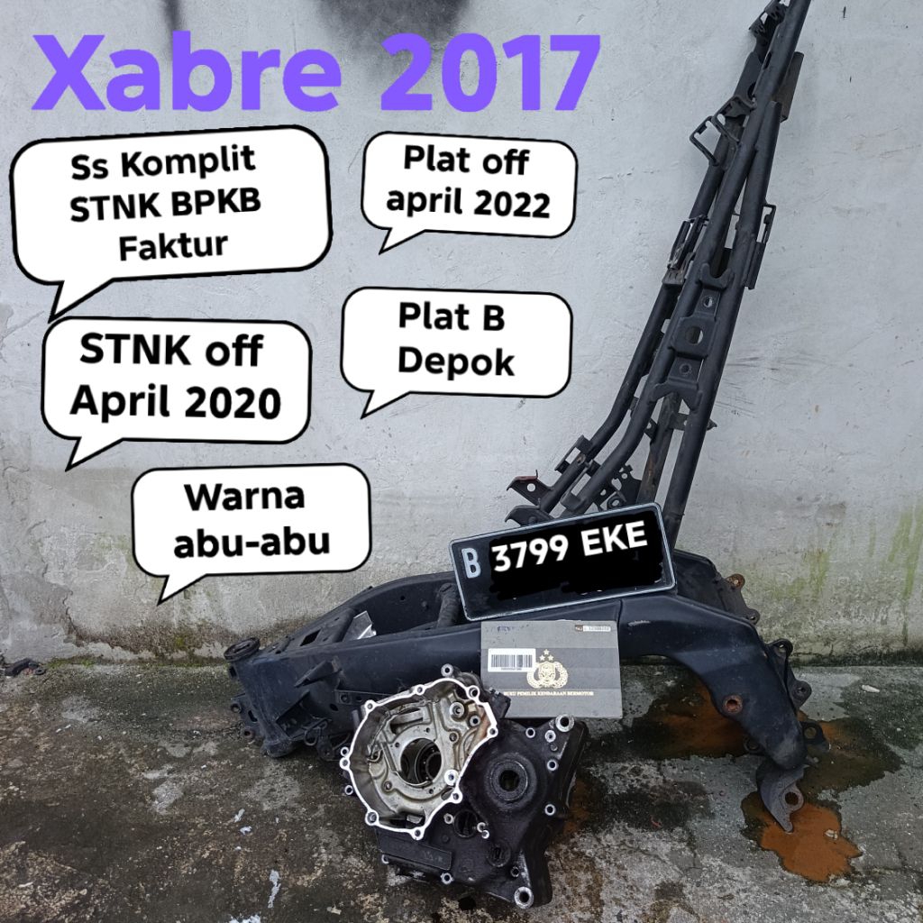 Rangka Krengkes Yamaha Xabre 2017 Original