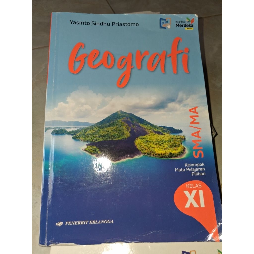 BUKU GEOGRAFI REVISI SMA KELAS 11 ERLANGGA(BEKAS)