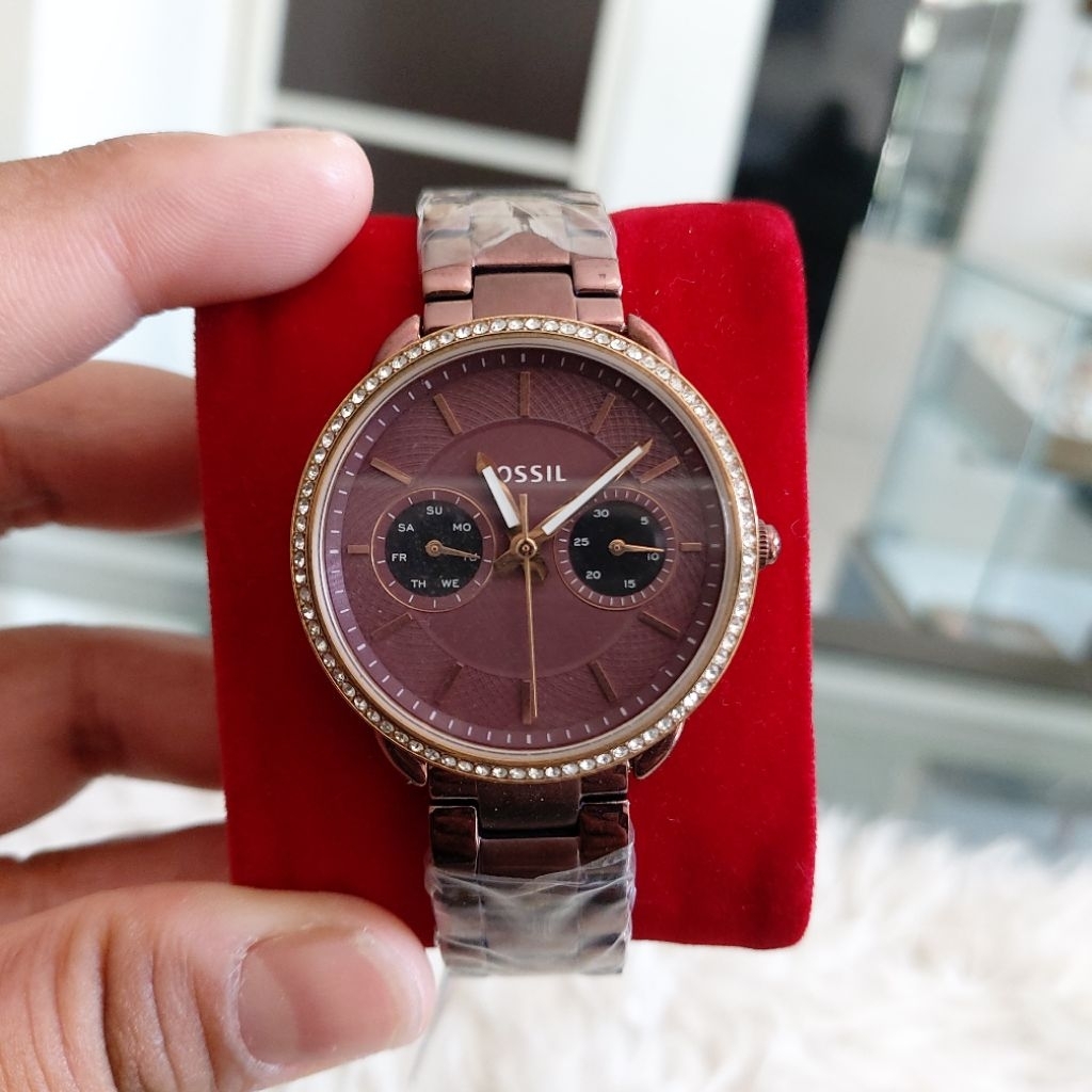 JAM TANGAN WANITA TYPE ES4258 / ES 4258 PURPLE
