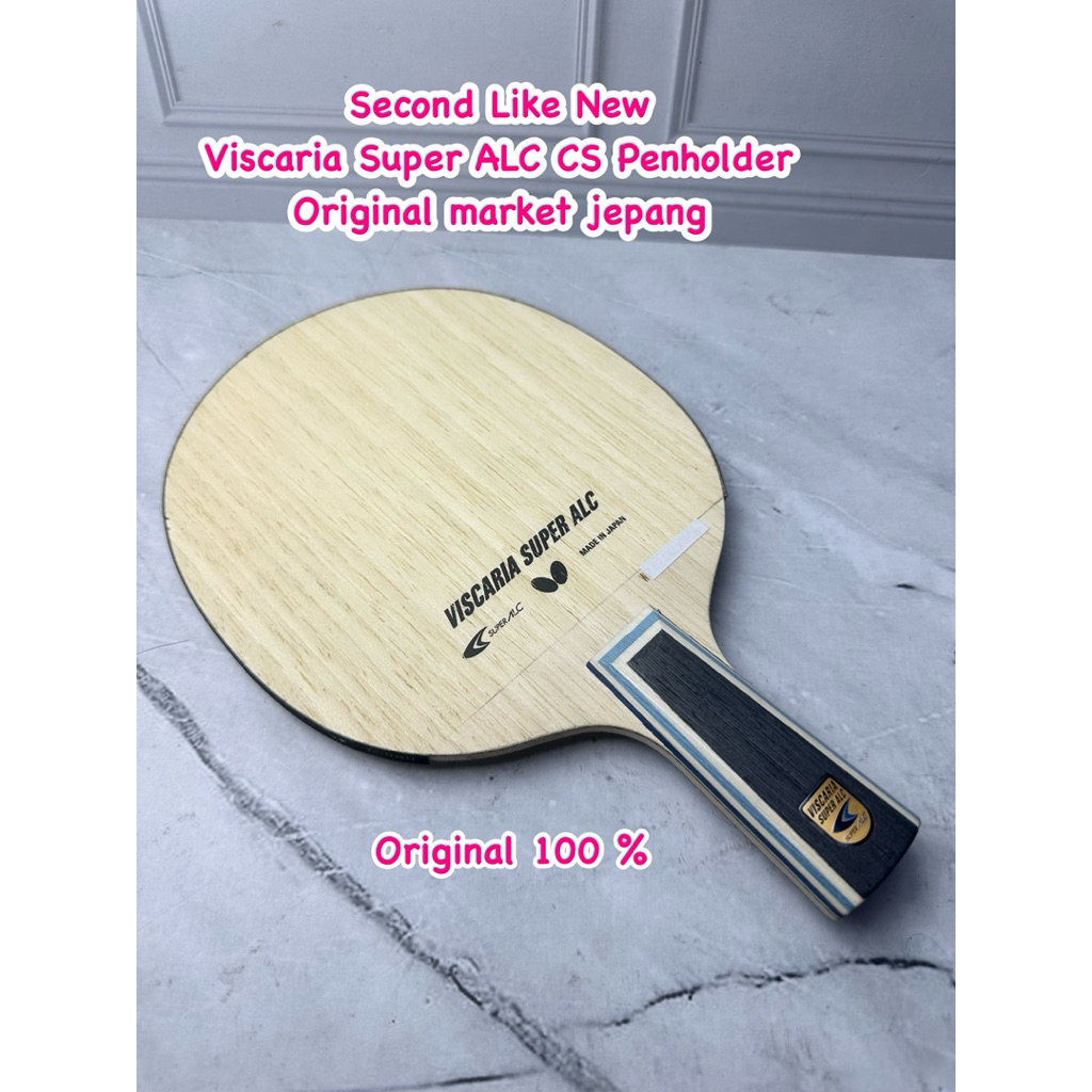 SECOND LIKE NEW KAYU PINGPONG TENIS MEJA VISCARIA SUPER ALC CS PENHOLDER