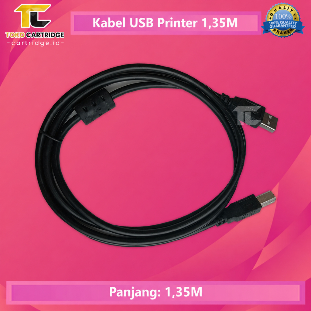 Kabel USB Data Printer Print Canon Epson HP Brothr Panjang 1.35 Meter