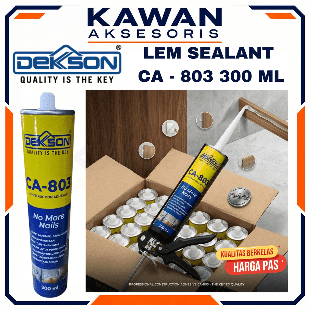 Lem Sealant CA 803 Construction Advhesiv 300 ML Dekson