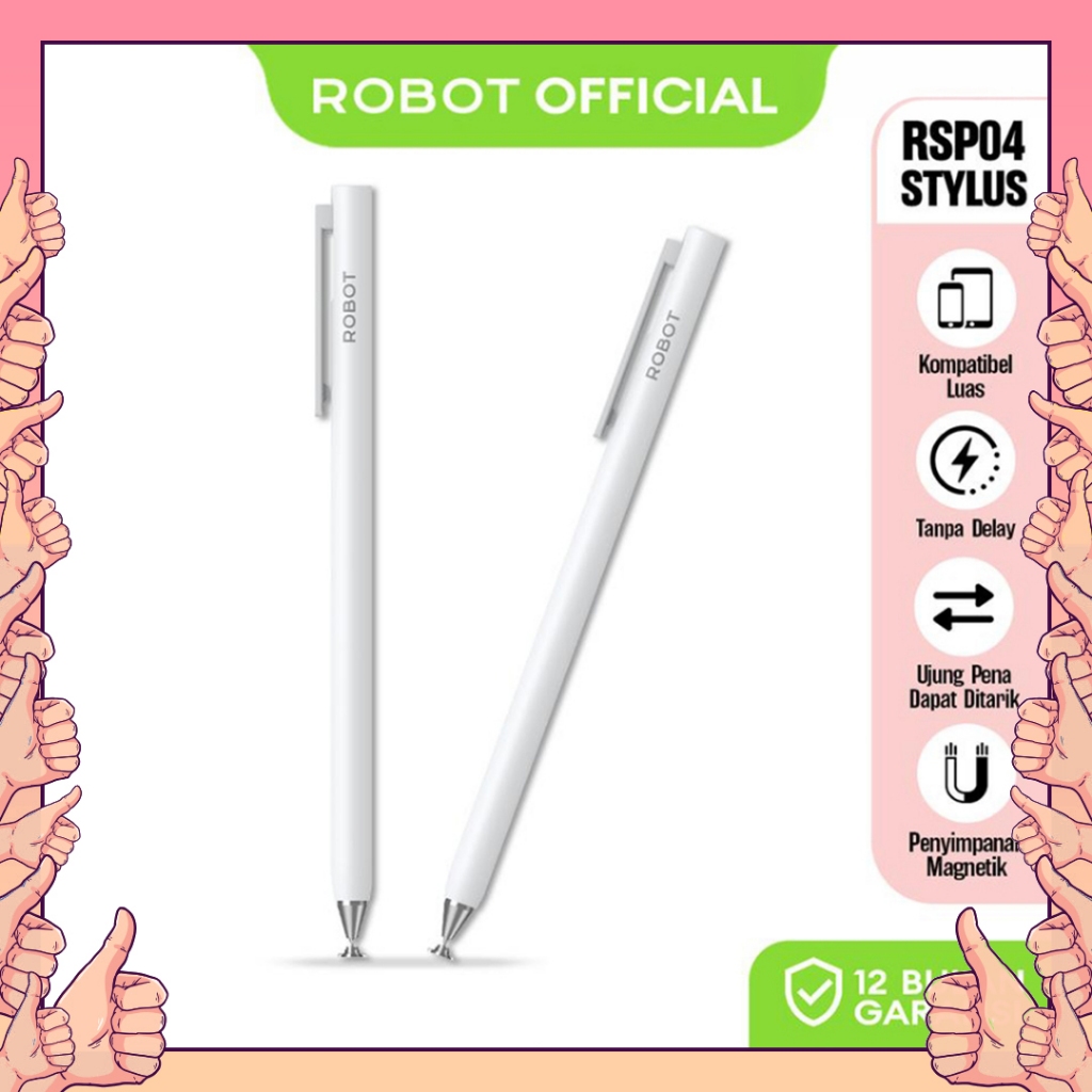 ROBOT RSP04 Stylus Pen Universal for Apple Macbook Stylus Capacitive Pen Android IOS Microsoft