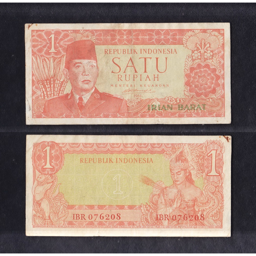 Uang kuno Orida Irian Barat 1 rupiah tahun 1961 Emisi Sukarno