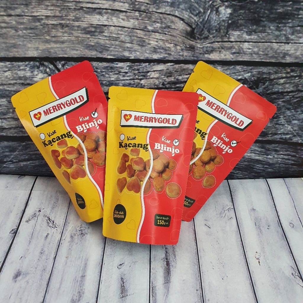 Blinjo Pouch 150gr Kue Kering Merry Cookies - Multi Prima Rasa
