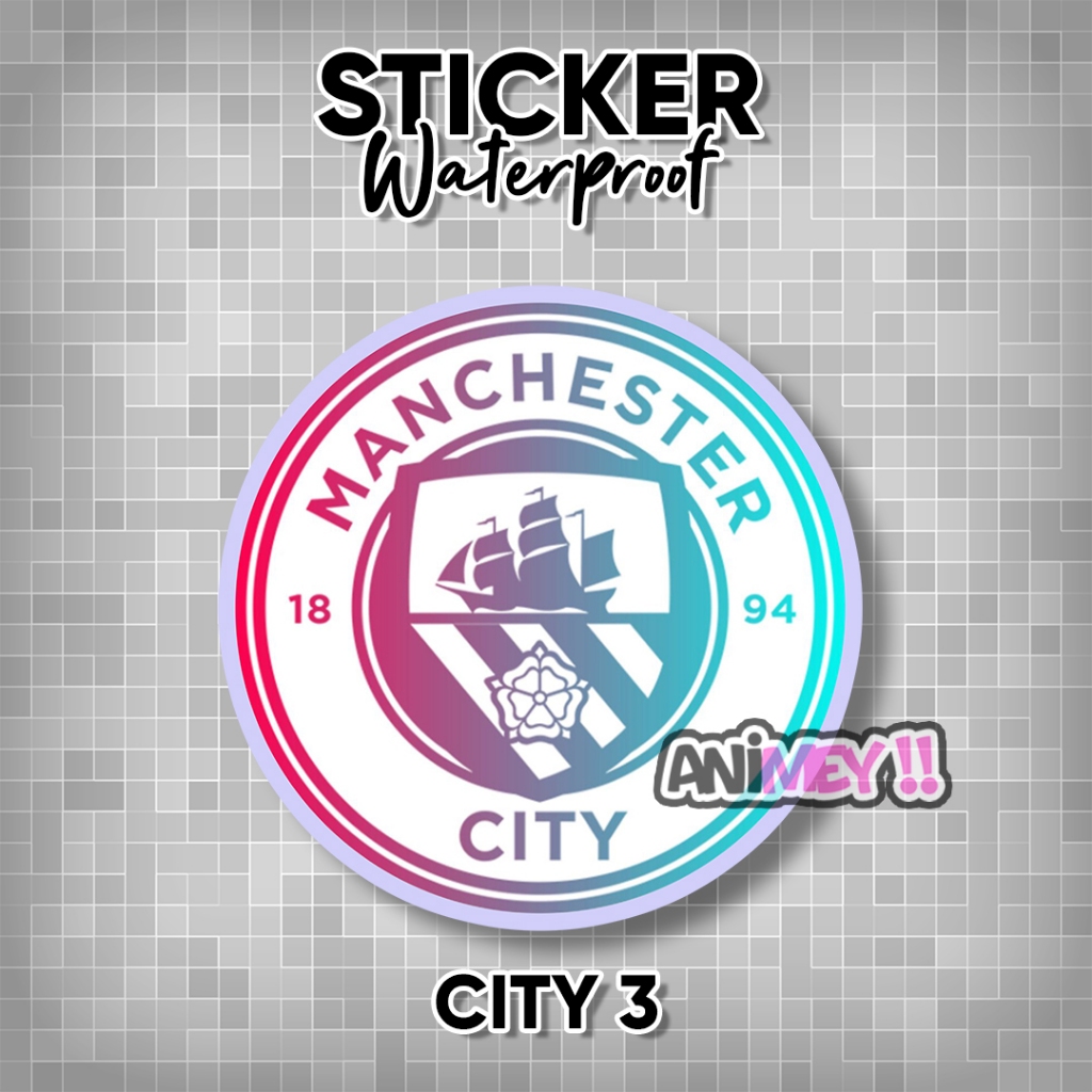 Stiker Logo Manchester City / Sticker Manchester City 2026 Waterproof