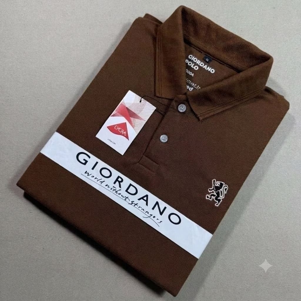 Kaos Krah Polo Giordano Mini Lion 3D Shirt Quality Premium Terbaru