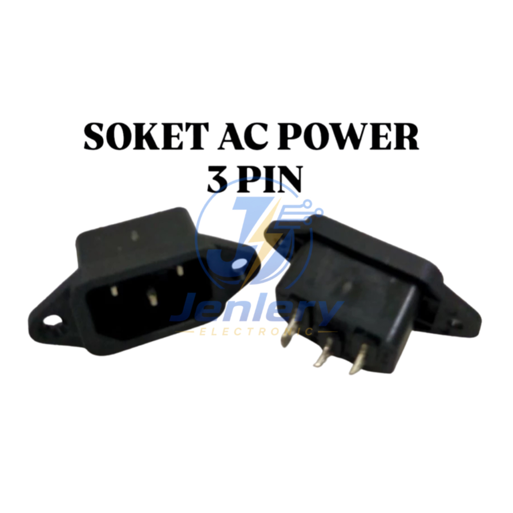 Soket AC Power 3 Pin Soket AC Komputer