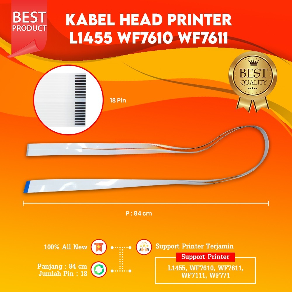 Kabel Head Printer Epson L1455 WF7610 WF7611 WF7111 WF7711 Flexible Print Head WF-7610 WF-7611