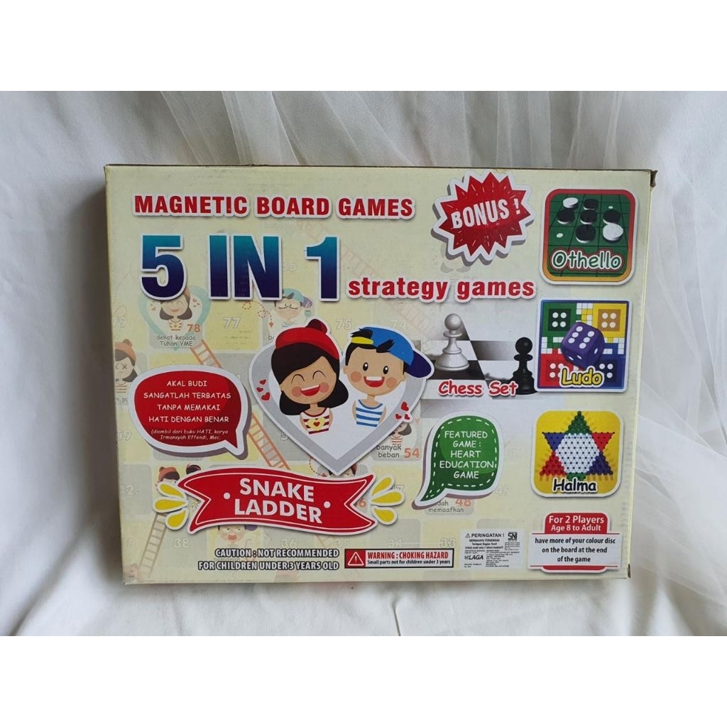MAGNETIC BOARD GAME  MONOPOLI  SCRABBLE 5IN1