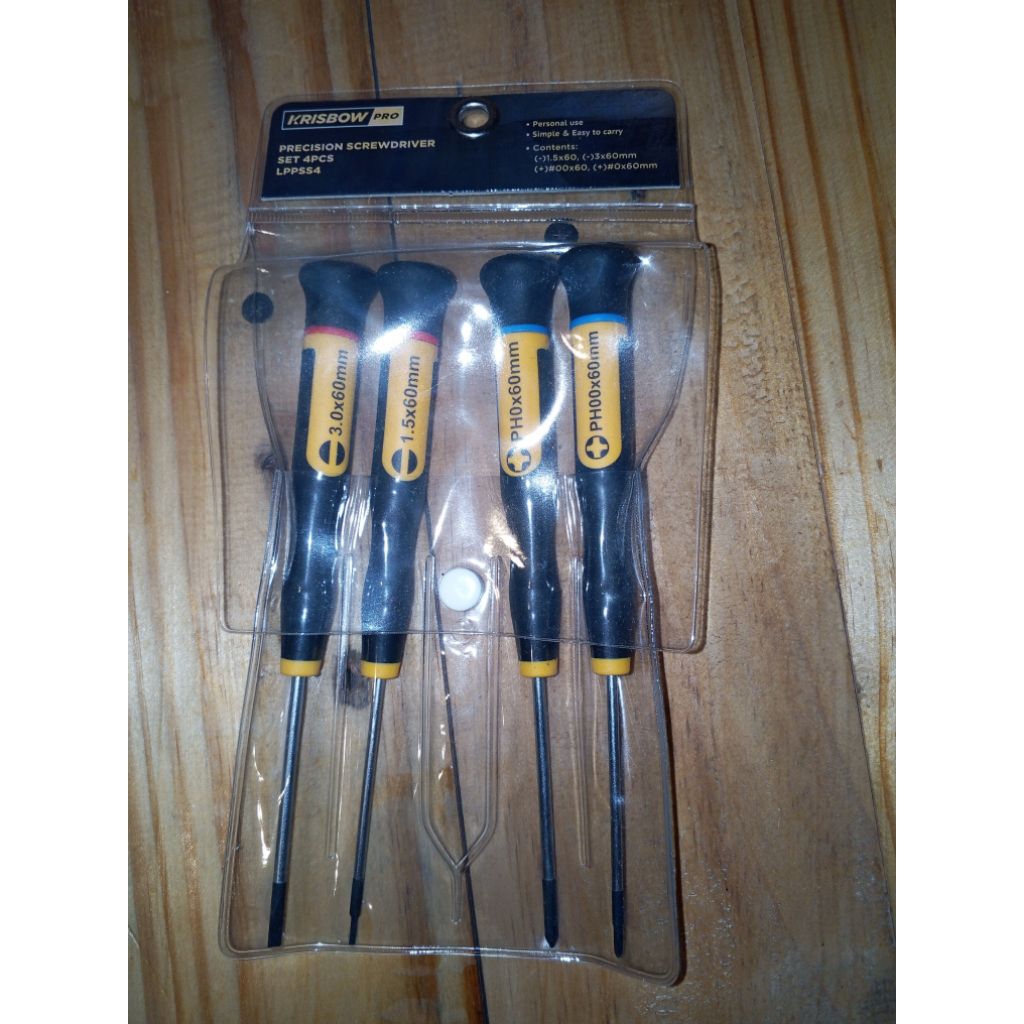 krisbow precision screwdriver set 4pcs