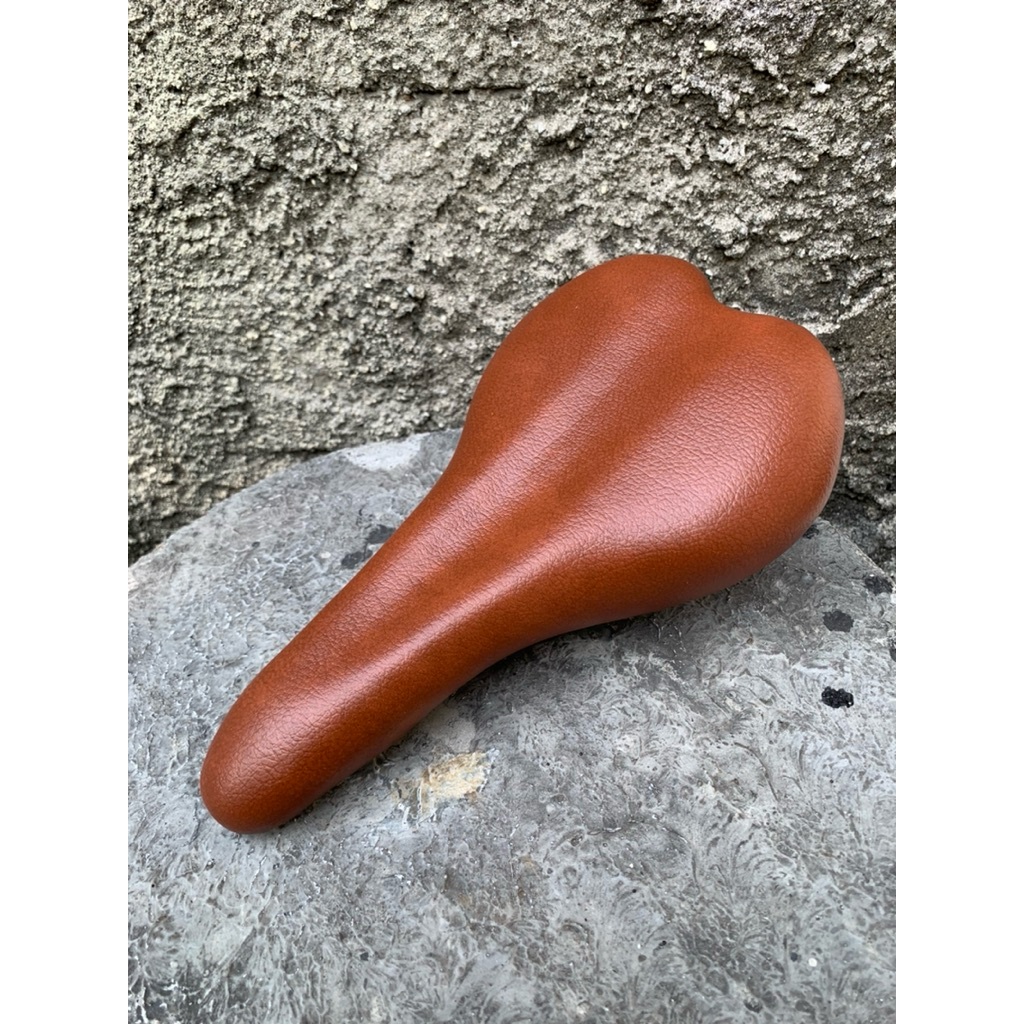 SADDLE SEPEDA KULIT COKLAT SADEL VINTAGE JOK SEPEDA PACIFIC COKLAT FEDERAL MTB FIXIE