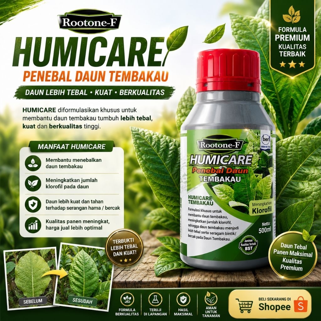 Rootone-F "Humicare" Penebal Daun Tembakau 500ml