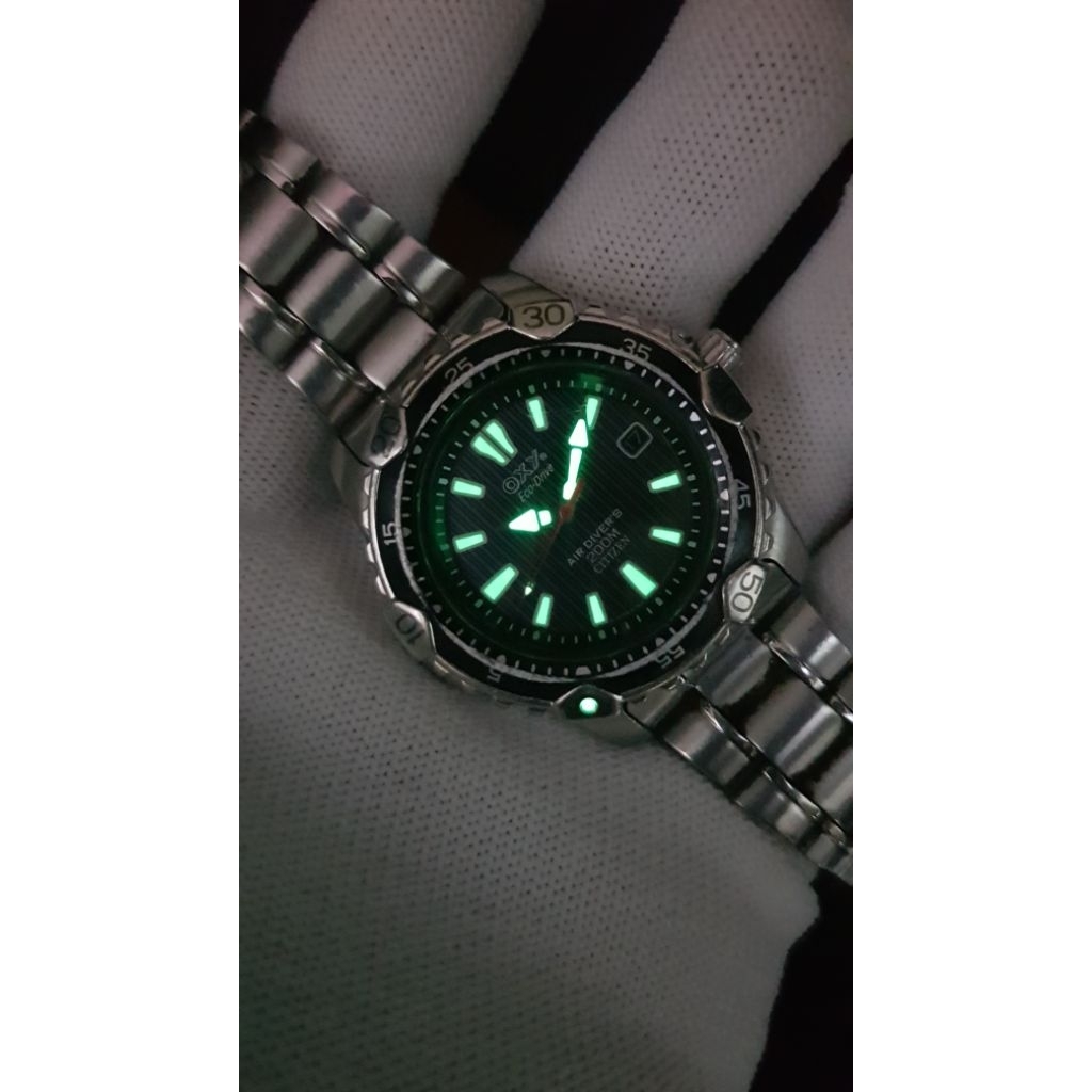Jam Tangan Diver Citizen OXY Eco Drive Original Watch