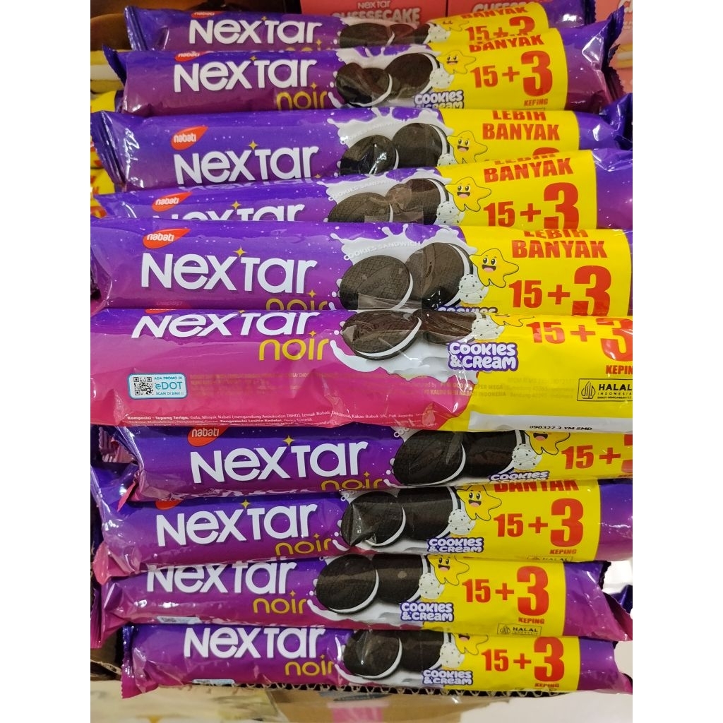 NEXTAR NOIR COOKIES CREAM/RICHOCO CHOCOLATE CREAM 144GR