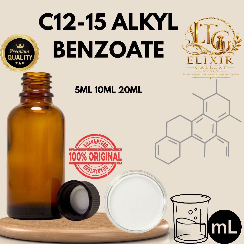C12-15 Alkyl Benzoate 10ml Bahan Skincare Bahan Kosmetik Cosmetic Ingredient Emollient Skin Conditio