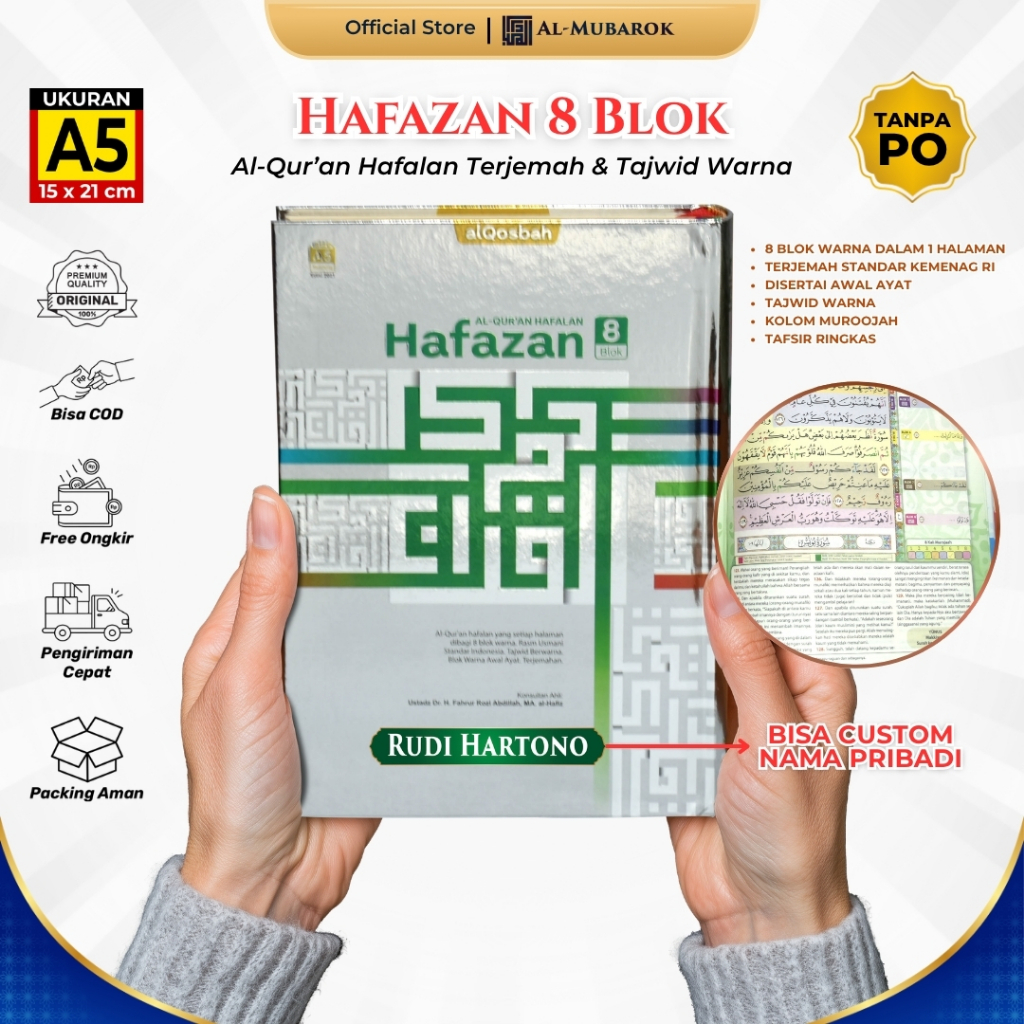 Al Quran Hafalan Hafazan Milenial 8 Blok A5 Alquran Utsmani Hapalan Terjemah Tajwid Warna