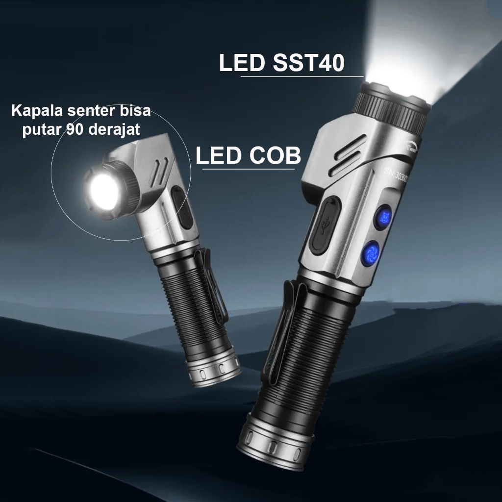 YEMAO Senter YM-F303 LED SST40 & COB