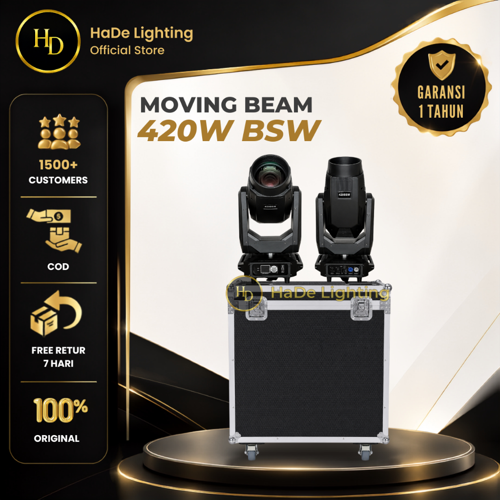 Beam 420 Watt BSW Stellar - Lampu Sorot Panggung Beam 420 Watt Beam Spot Wash