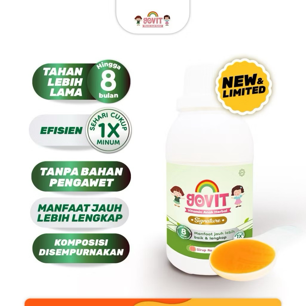 READY GOVIT SIGNATURE 150ml GOVIT HERBAL GOVIT VITAMIN ANAK