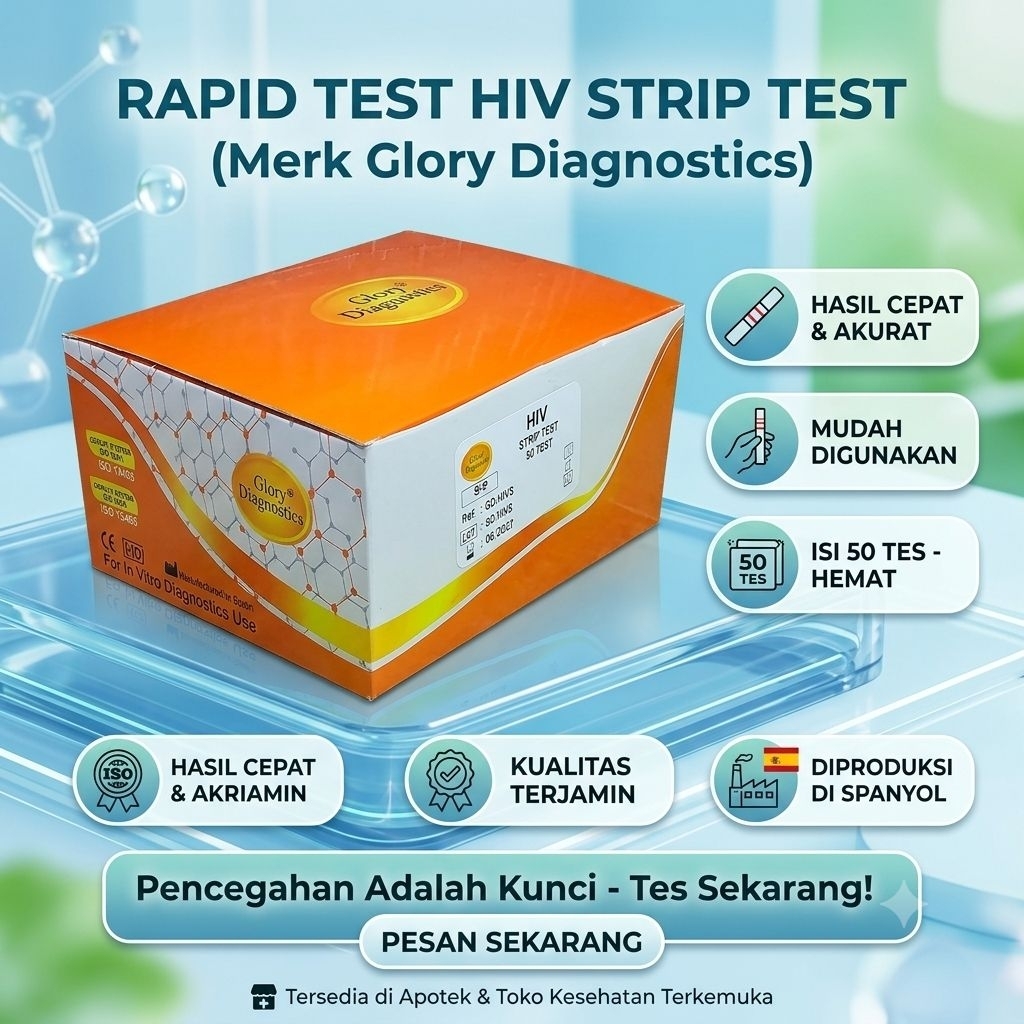 STRIP TEST HIV GLORY ISI 50 TEST
